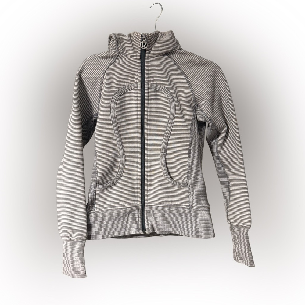 Lululemon Athletica Gray Striped Hoodie